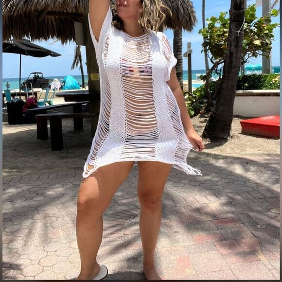 Bathing suit coverup/top - Picture 3 of 8